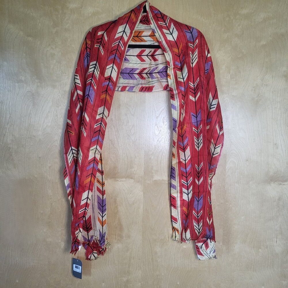 Pistil Celeste Poppy Rectangular Scarf/ Wrap / Shawl - Picture 3 of 15